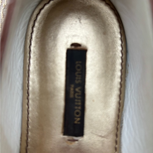 Louis Vuitton Cream Leather Ballet Flats EU38.5 - Picture 2 of 7